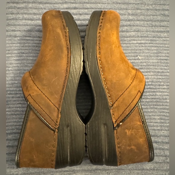 Dansko Professional Antique Brown Oiled Clog - New Never Worn SZ 38 No Box - Picture 3 of 5